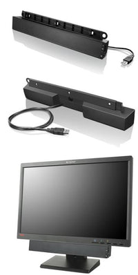 Lenovo USB Soundbar Schwarz 2.0 Kanäle 2,5 W