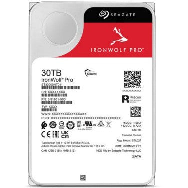 30TB Seagate IronWolf Pro ST30000NT011 7200RPM 512MB