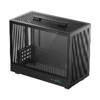 Deepcool CH160 PLUS MicroATX Mini Tower Black with Tempered Glass Side Panel and USB 3.2 Gen 2 Type-C Front Panel