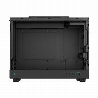 Deepcool CH160 PLUS MicroATX Mini Tower Black with Tempered Glass Side Panel and USB 3.2 Gen 2 Type-C Front Panel