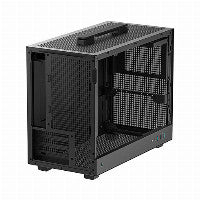 Deepcool CH160 PLUS MicroATX Mini Tower Black with Tempered Glass Side Panel and USB 3.2 Gen 2 Type-C Front Panel