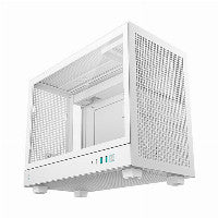 Deepcool CH160 PLUS Micro ATX Mini Tower White with Tempered Glass Side Panel and USB 3.2 Gen 2 Type-C