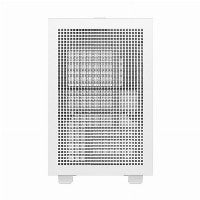 Deepcool CH160 PLUS Micro ATX Mini Tower White with Tempered Glass Side Panel and USB 3.2 Gen 2 Type-C