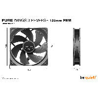 be quiet! Pure Wings 3 Reverse 3-Pack 120mm PWM – Ansicht 4