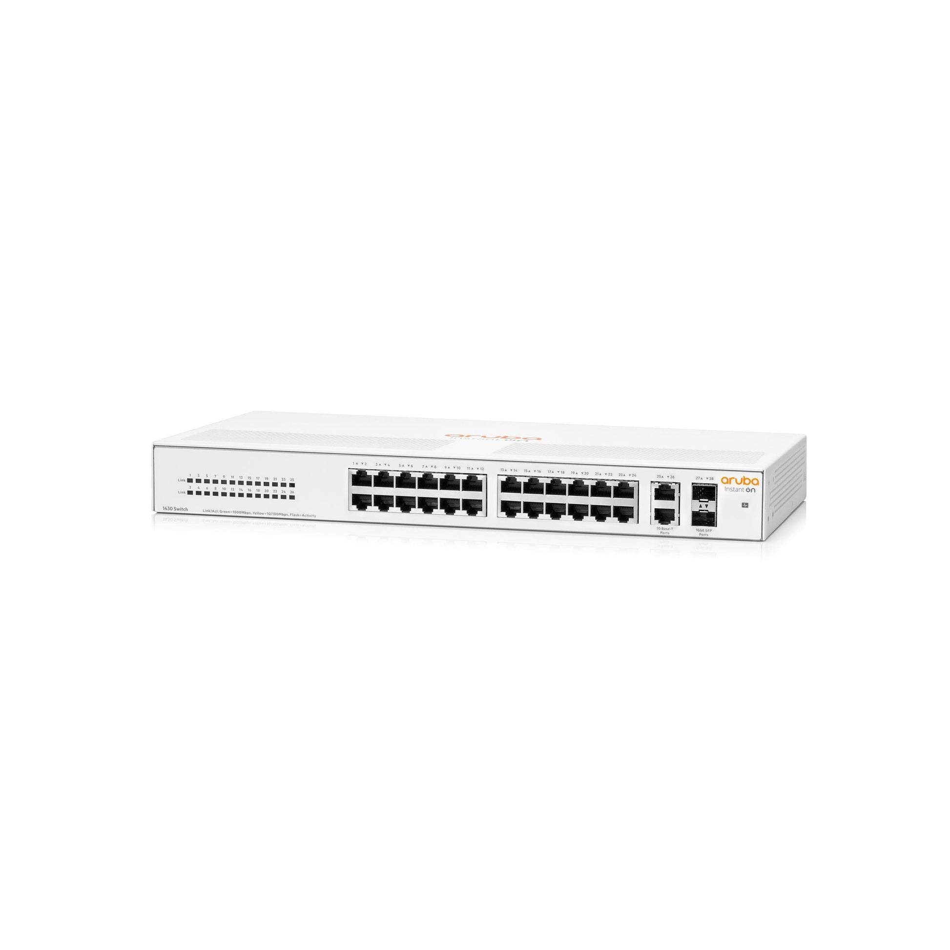 HP 1430-26G-2SFP: 26 Port RJ45, 2x SFP