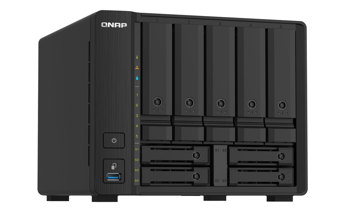 QNAP TS-932PX NAS Tower Annapurna Labs Alpine AL-324 4 GB DDR4 0 TB QNAP Turbo System Schwarz