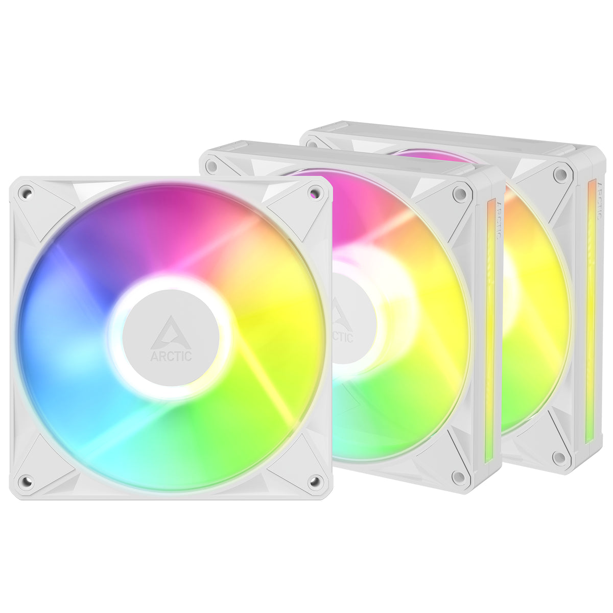 ARCTIC BioniX P14 A-RGB (White) – 3 Pack 140 mm PWM-Lüfter mit Daiy Chain