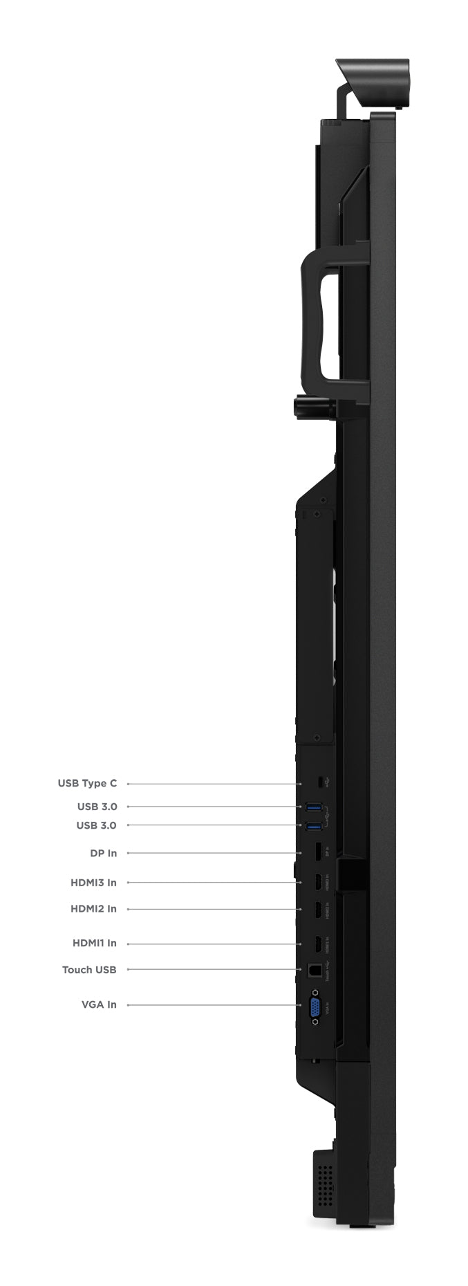Lenovo ThinkVision T65 Computerbildschirm 165,1 cm (65") 3840 x 2160 Pixel 4K Ultra HD LED Touchscreen Schwarz