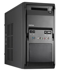 Chieftec LT-01B-OP Computer-Gehäuse Mini Tower Schwarz
