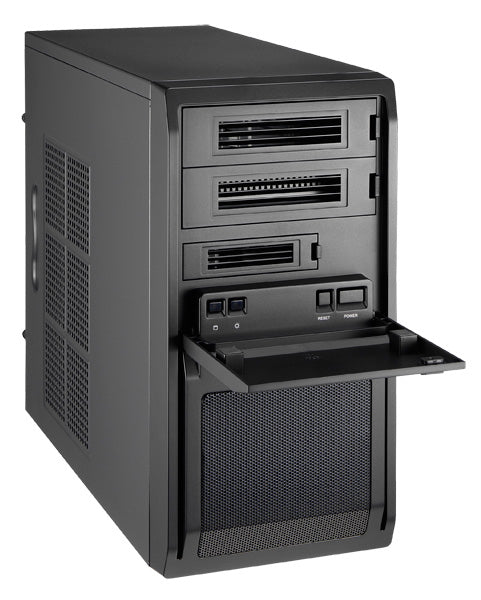 Chieftec LT-01B-OP Computer-Gehäuse Mini Tower Schwarz