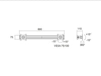 Multibrackets 6344 Zubehör für Monitorhalterung