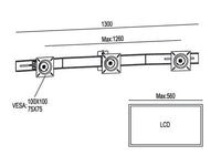 Multibrackets 6351 Zubehör für Monitorhalterung