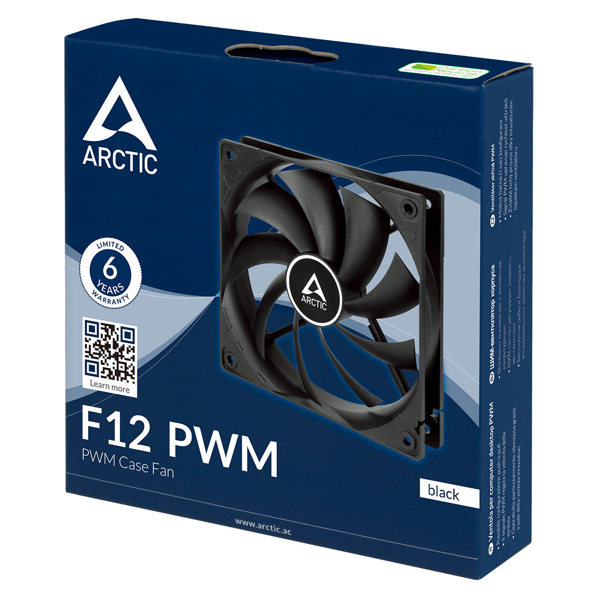 ARCTIC Freezer F12 PWM Computergehäuse Ventilator 12 cm Schwarz 5 Stück(e)