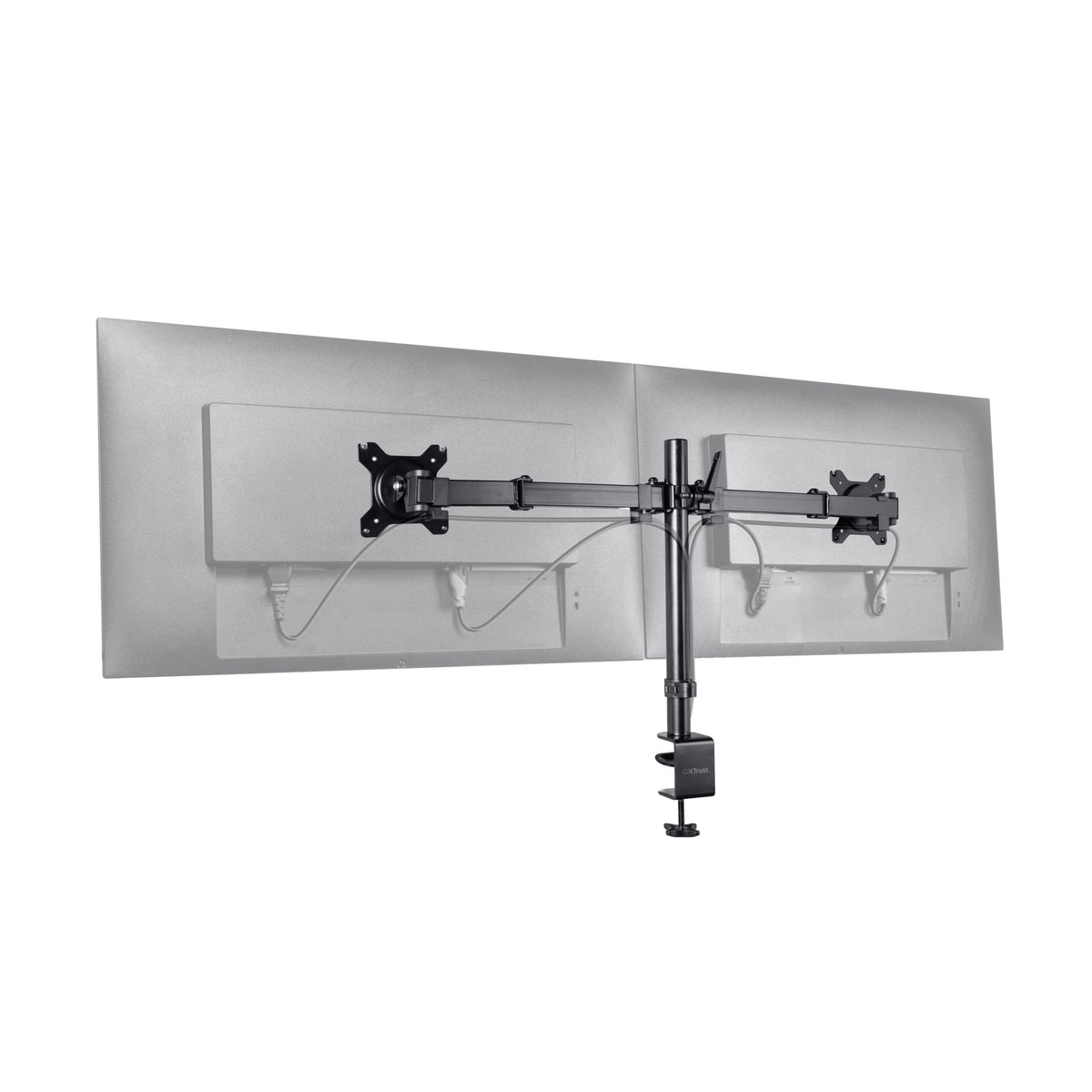 Trust GXT 1120 Mara Dual Monitor Arm 81,3 cm (32") Tisch/Bank Schwarz