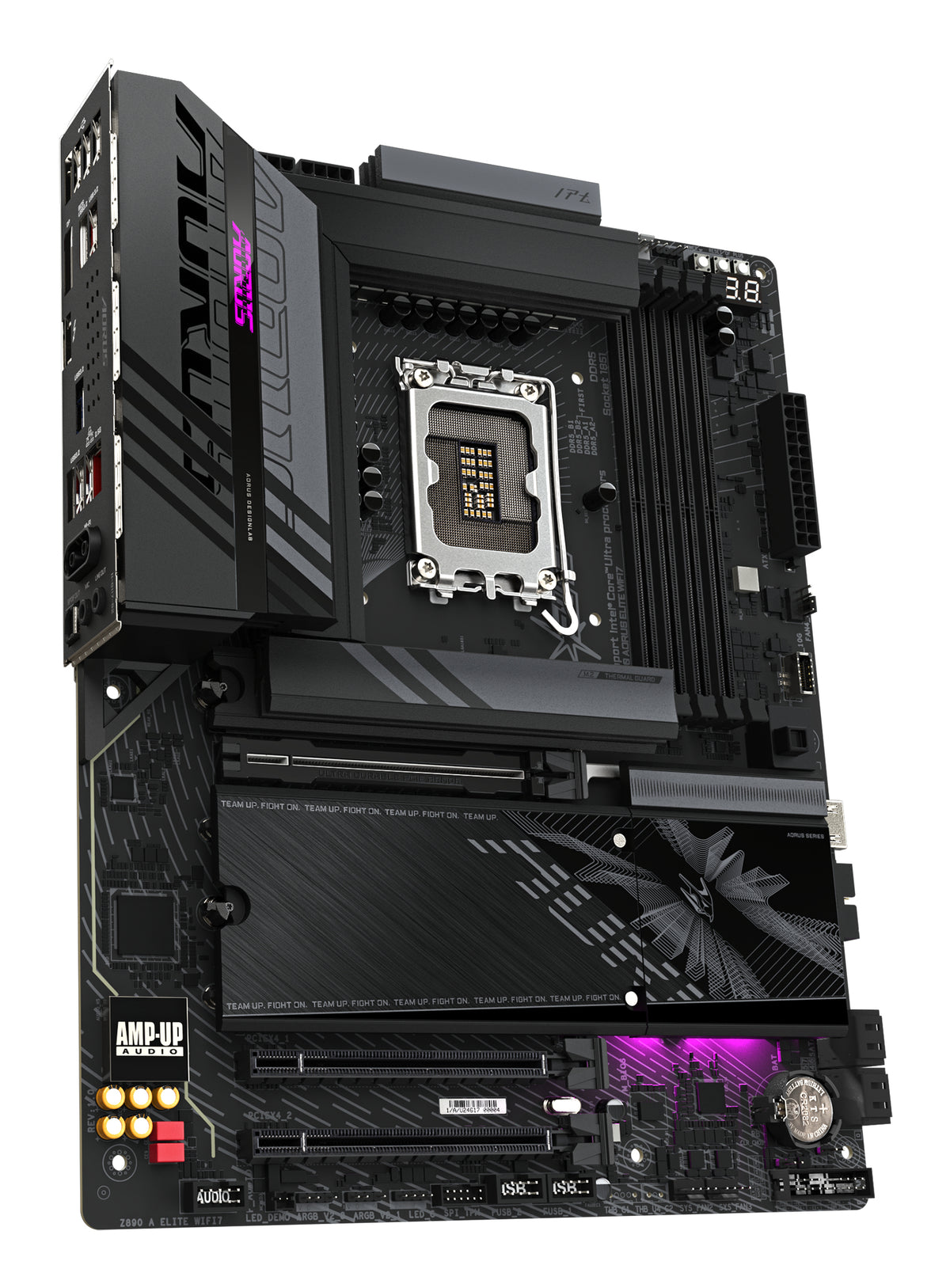 GIGABYTE Z890 AORUS ELITE WIFI7 Mainboard - Unterstützt Intel Core Ultra (Serie 2) CPUs, 16+1+2 Phasen VRM, bis zu 8800MHz DDR5 (OC), 1xPCIe 5.0 + 3xPCIe 4.0, Wi-Fi 7, 2.5GbE LAN, Thunderbolt 4