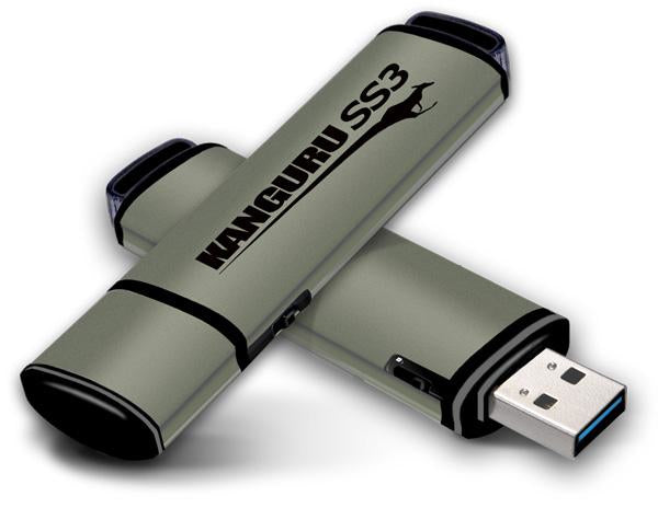 iStorage Kanguru 16GB SS3 USB3.0 USB-Stick USB Typ-A 3.2 Gen 1 (3.1 Gen 1) Aluminium