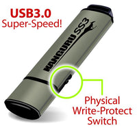 iStorage Kanguru 32GB SS3 USB3.0 USB-Stick USB Typ-A 3.2 Gen 1 (3.1 Gen 1) Aluminium