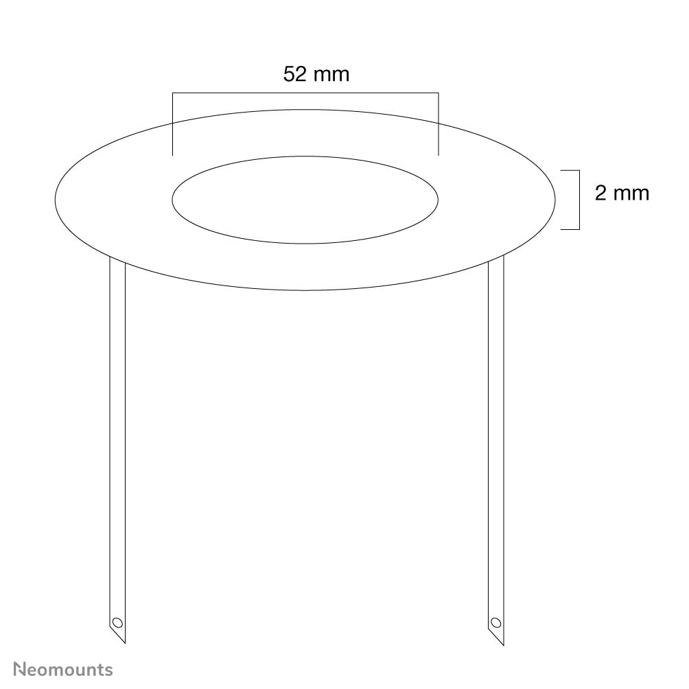 Neomounts FPMA-CRW5 Abdeckrosette - Durchm. 52 mm