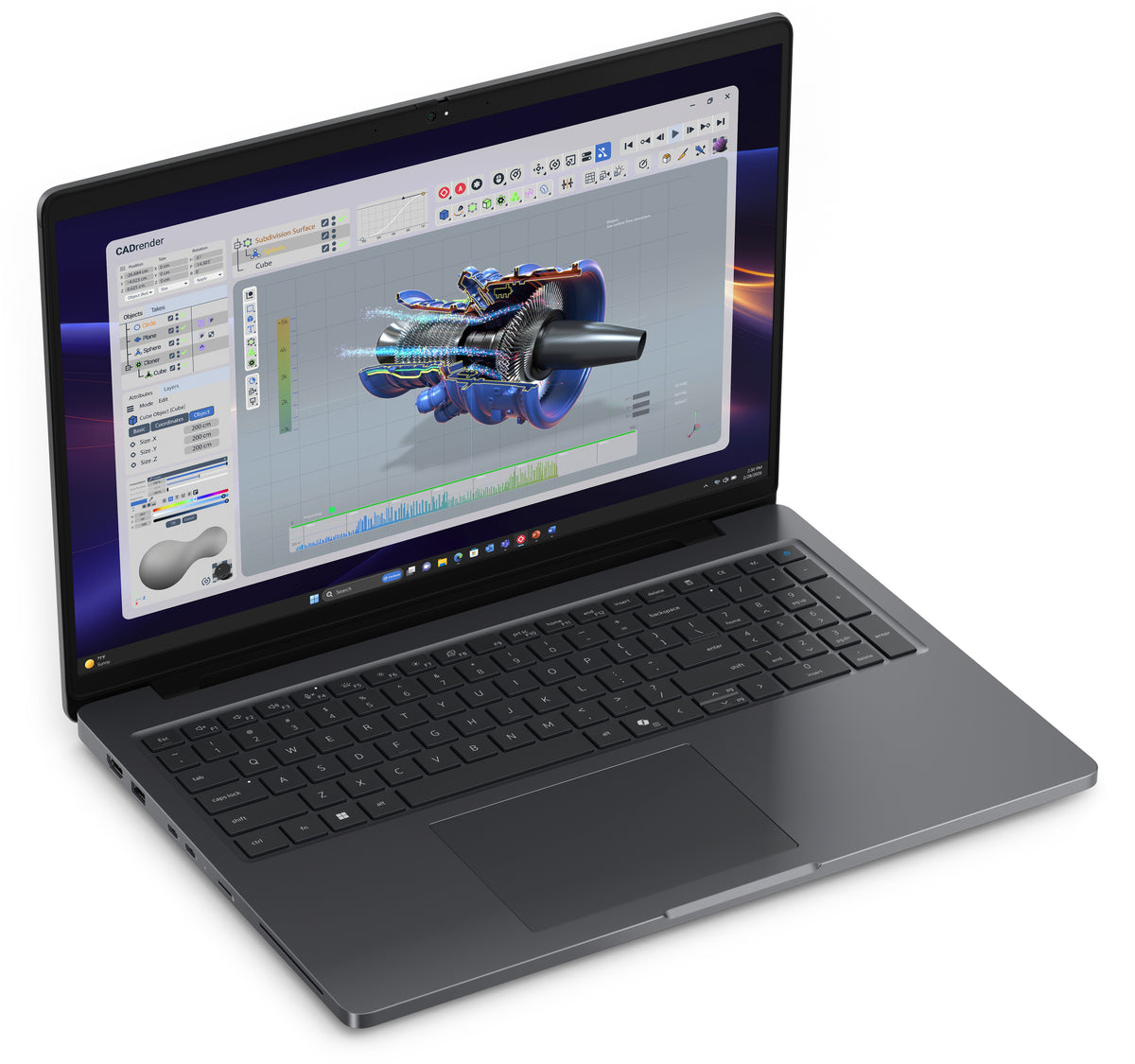 DELL Pro Precision 5 16 PW516261 Copilot+ PC Intel Core Ultra 7 366H Laptop 40,6 cm (16") Full HD+ 32 GB LPDDR5x-SDRAM 1 TB SSD NVIDIA RTX PRO 500 Blackwell Wi-Fi 7 (802.11be) Windows 11 Pro Schweiz Schwarz