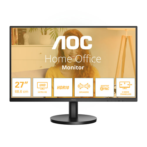 AOC B3 U27B3A Computerbildschirm 68,6 cm (27") 3840 x 2160 Pixel 4K Ultra HD LCD Schwarz