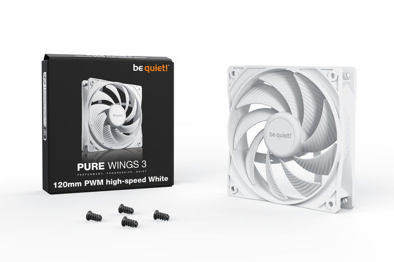 be quiet! Pure Wings 3 120mm PWM high-speed White Computergehäuse Ventilator 12 cm Weiß 1 Stück(e)