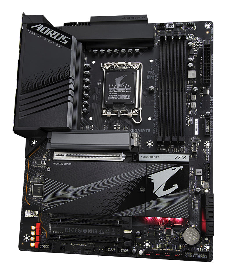 GIGABYTE Z790 AORUS ELITE AX Motherboard - Unterstützt Intel Core 14. Generation CPUs, 16*+2+1 Phasen Digital VRM, bis zu 7600MHz DDR5 (OC), 4xPCIe 4.0 M.2, Wi-Fi 6E, 2.5GbE LAN, USB 3.2 Gen 2x2
