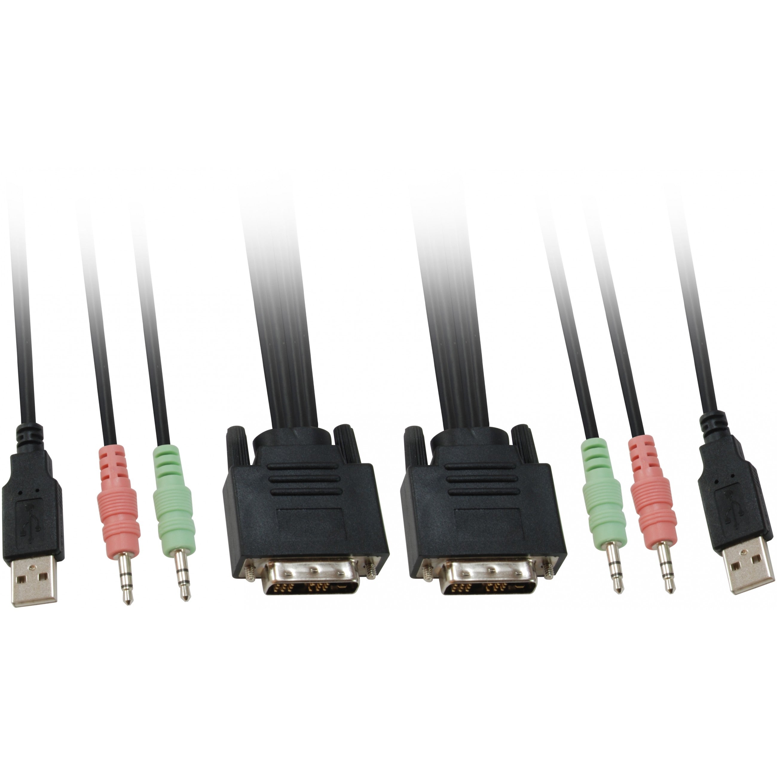 KVM Switch 2x DVI/USB KVM-0260 V2 mit Audio