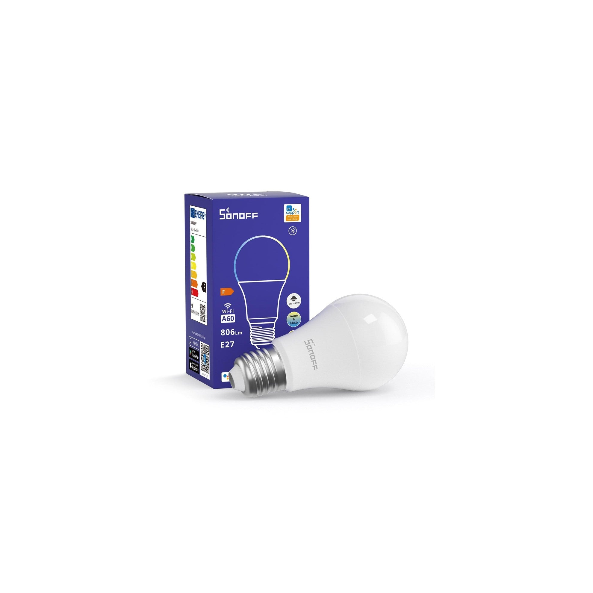 SONOFF WiFi-LED-Glühlampe B02-BL-A60