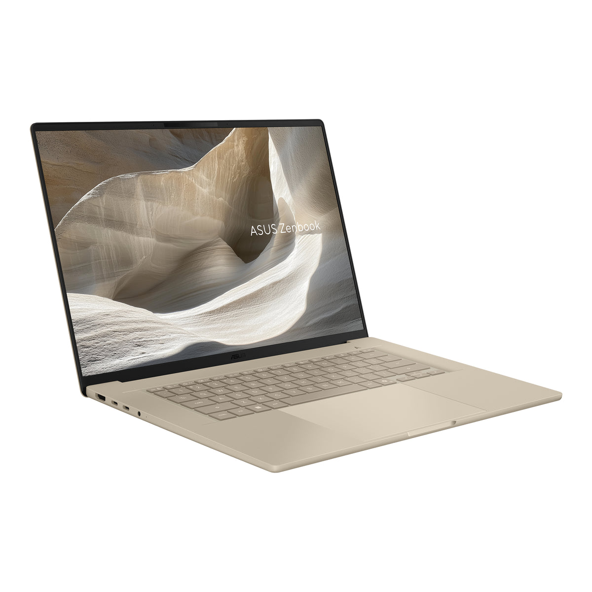 ASUS Zenbook A16 UX3607QA-SH056W Snapdragon X1-26-100 Laptop 40,6 cm (16") WUXGA 32 GB LPDDR5x-SDRAM 1 TB SSD Wi-Fi 6E (802.11ax) Windows 11 Home Beige