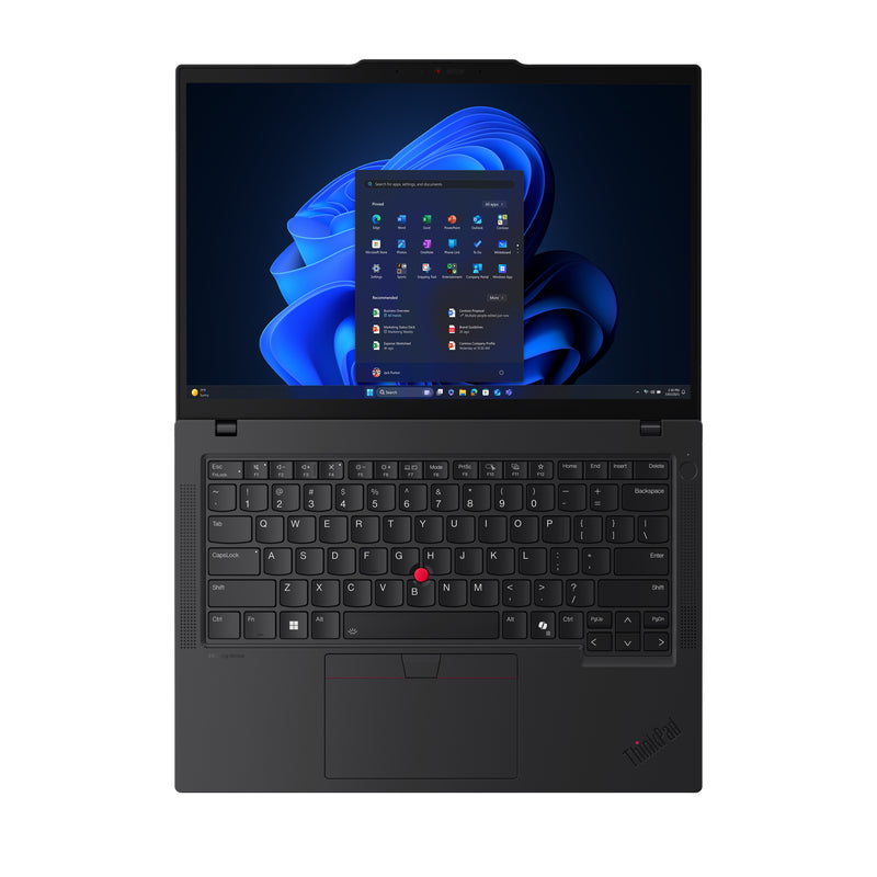 Lenovo ThinkPad T14 Gen 6 (Intel) Intel Core Ultra 7 255U Laptop 35,6 cm (14") WUXGA 64 GB DDR5-SDRAM 1 TB SSD Wi-Fi 6E (802.11ax) Windows 11 Pro Deutsch Schwarz