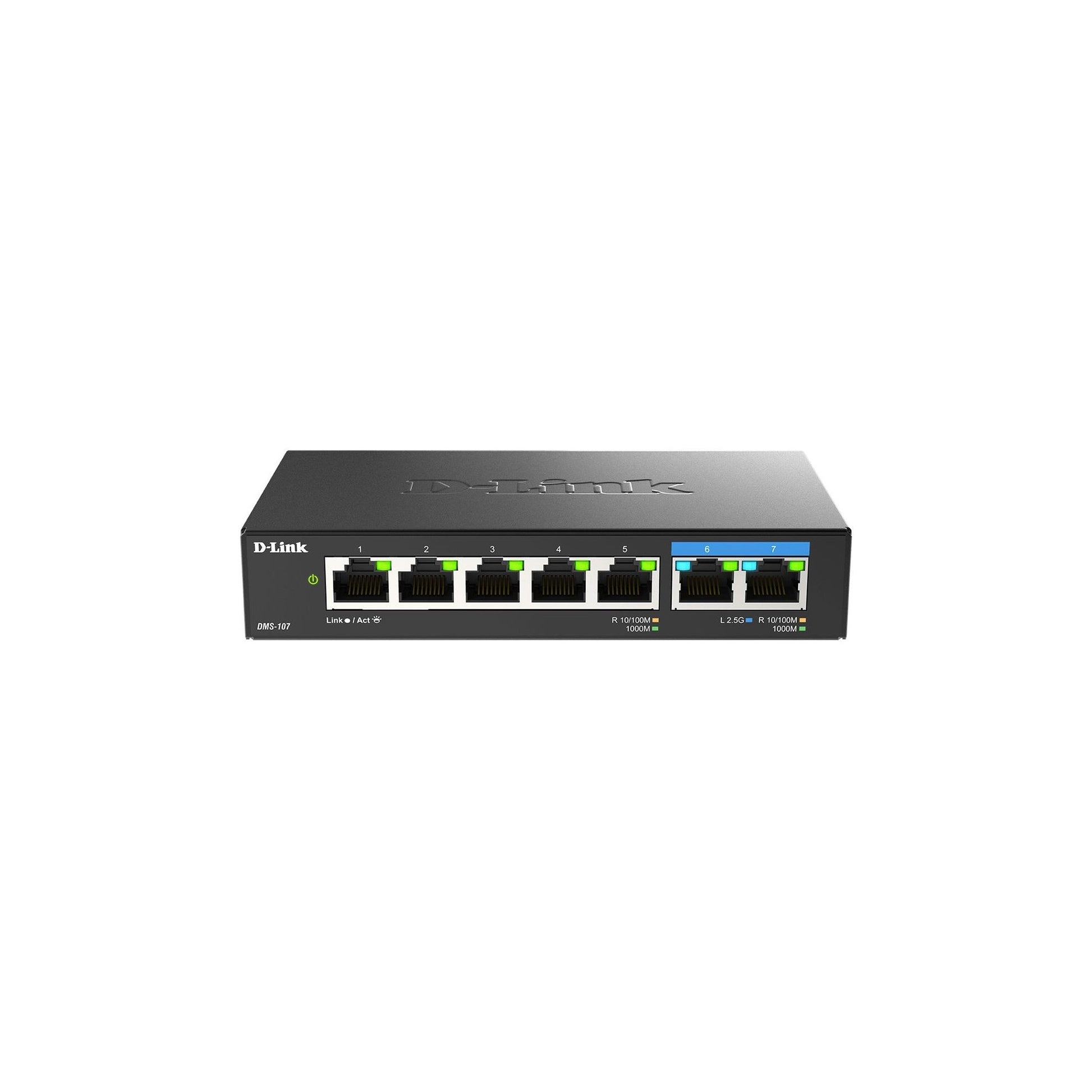 D-Link DMS-107/E: 7 Port Multi-Gbit Switch