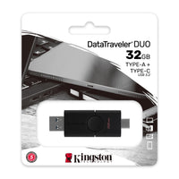 Kingston Technology DataTraveler Duo USB-Stick 32 GB USB Type-A / USB Type-C 3.2 Gen 1 (3.1 Gen 1) Schwarz