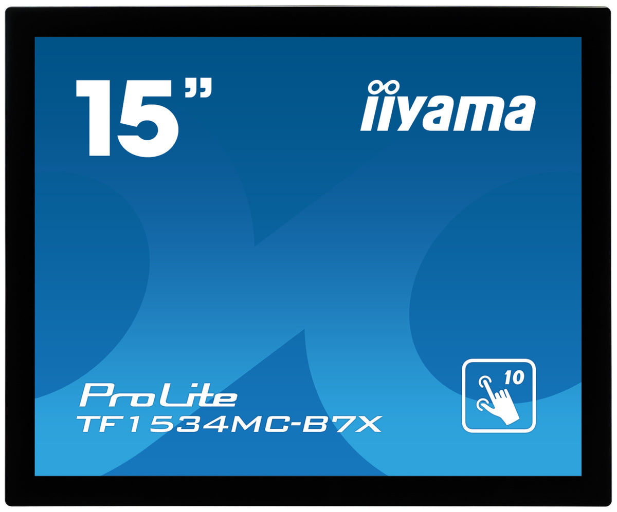 iiyama TF1534MC-B7X Computerbildschirm 38,1 cm (15") 1024 x 768 Pixel XGA LED Touchscreen Multi-Nutzer Schwarz