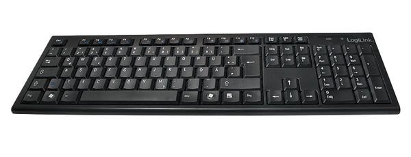 LogiLink ID0104 Tastatur Maus enthalten Büro RF Wireless QWERTZ Schwarz