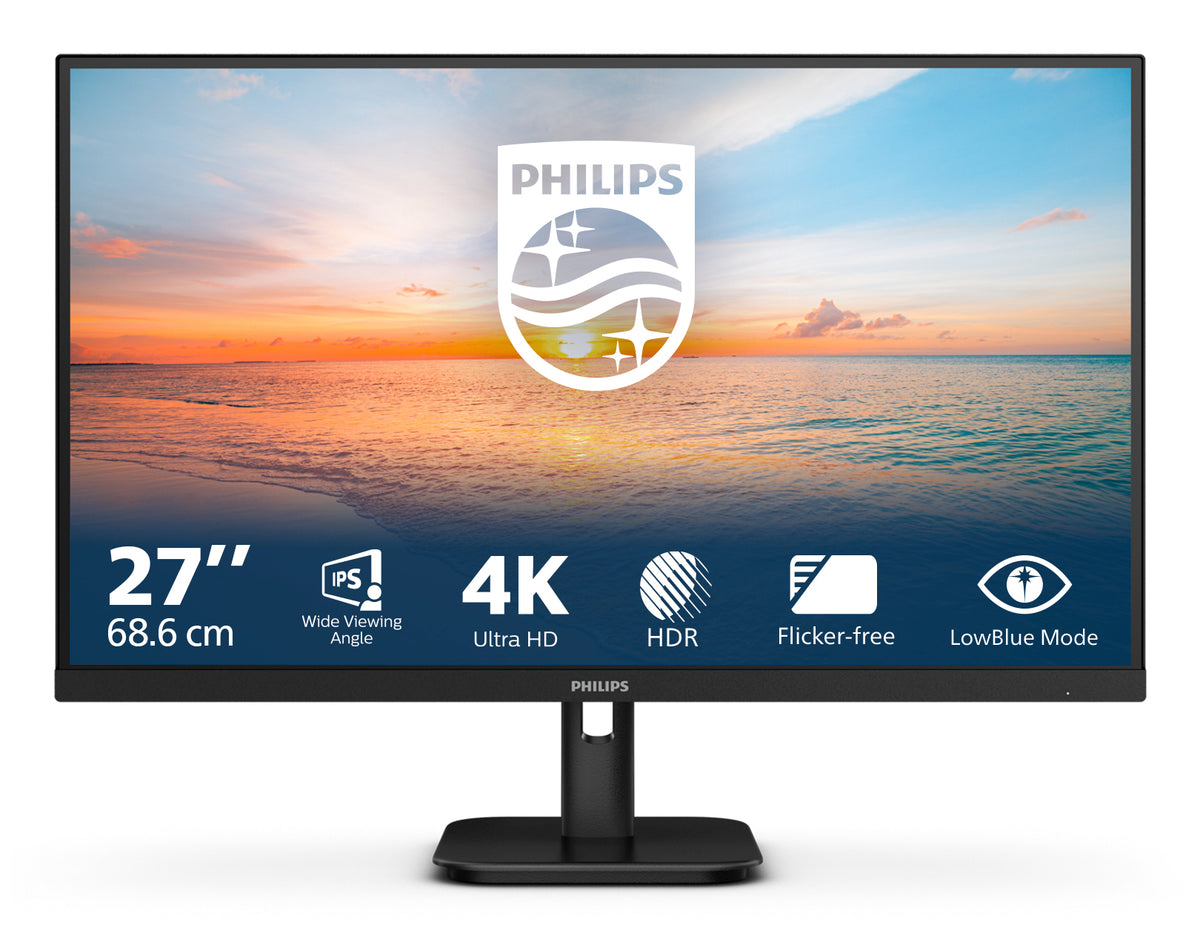 Philips 27E1N1800A/00 Computerbildschirm 68,6 cm (27") 3840 x 2160 Pixel 4K Ultra HD LED Schwarz