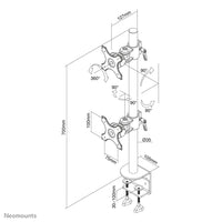 Neomounts FPMA-D700DV Monitorarm 10-27"