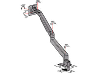 Multibrackets 2449 Flachbildschirm-Tischhalterung 81,3 cm (32") Tisch/Bank Schwarz