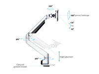 Multibrackets 5624 Flachbildschirm-Tischhalterung 81,3 cm (32") Tisch/Bank Silber