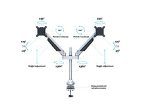 Multibrackets 7198 Flachbildschirm-Tischhalterung 81,3 cm (32") Tisch/Bank Silber