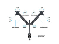 Multibrackets 2593 Flachbildschirm-Tischhalterung 81,3 cm (32") Tisch/Bank Schwarz