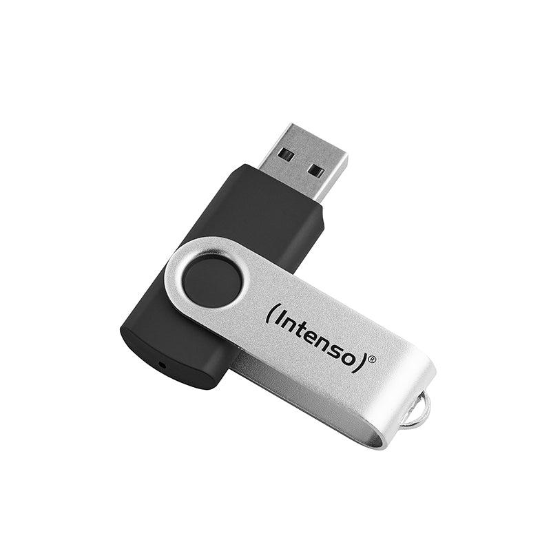 Intenso USB-Stick Office Line, 128 GB, USB-A, 3.2 Gen 1x1, schwarz-silber