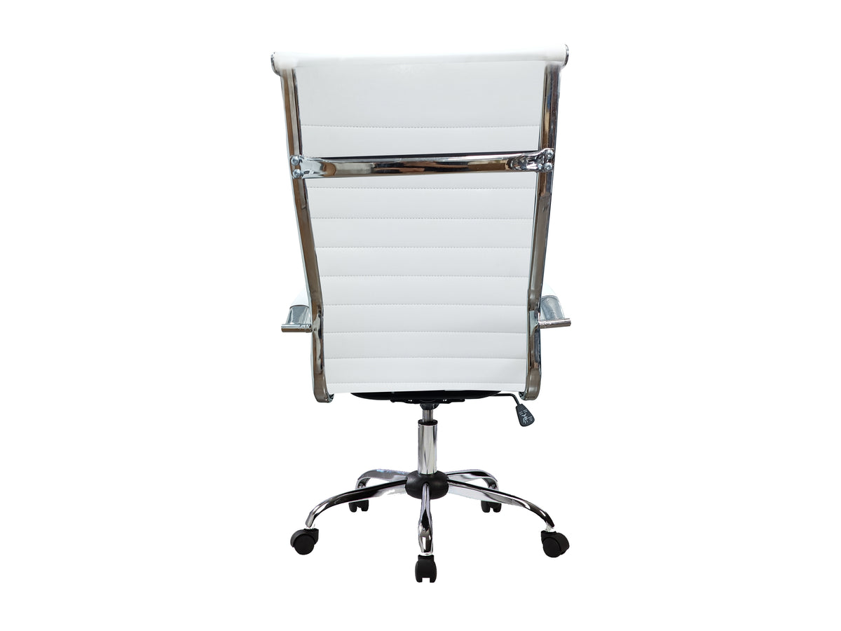 Equip Bürostuhl, Rippenpolster, Hochlehner, weiß