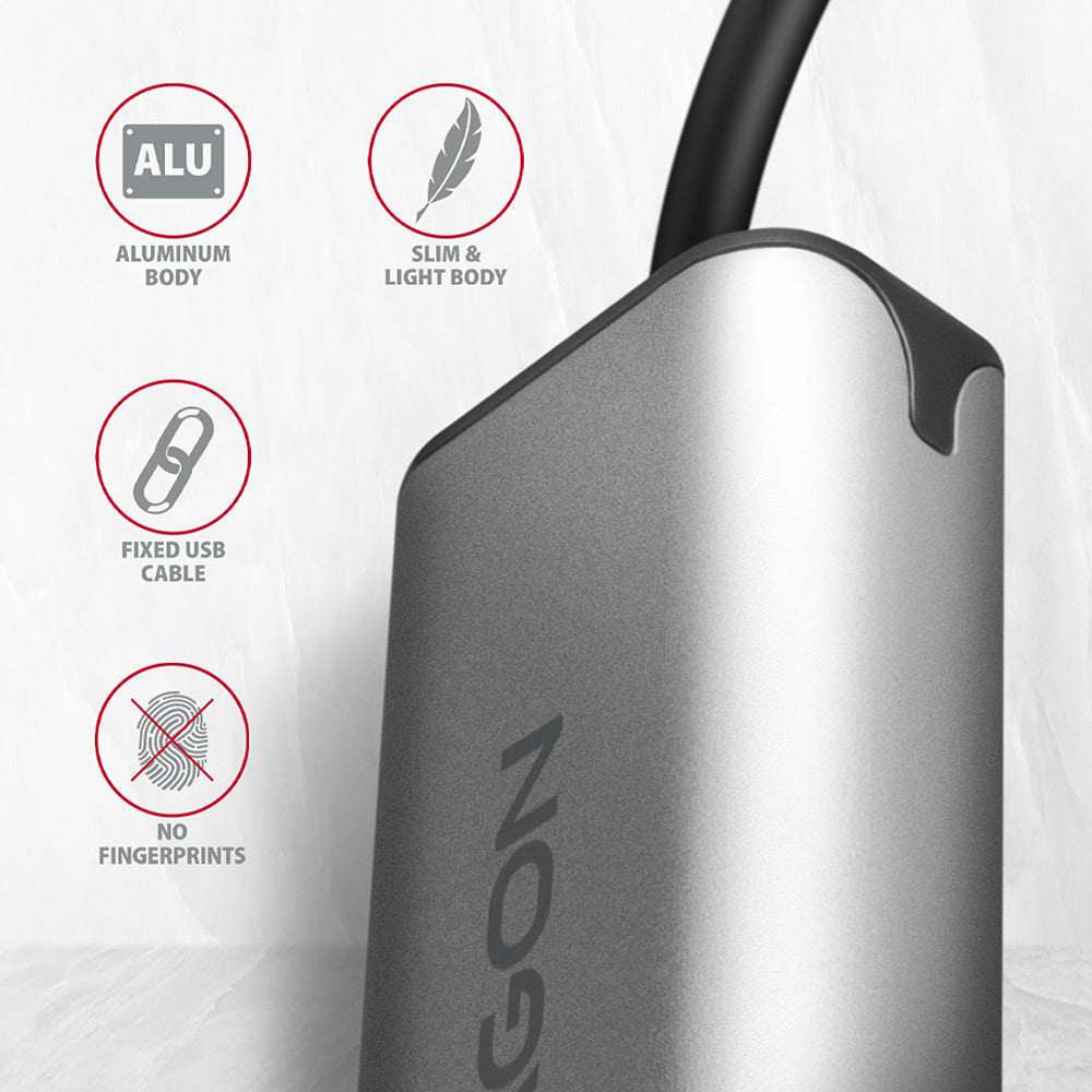 Axagon ADE-25R SuperSpeed USB-A 2.5 Gigabit ALU Ethernet Adapter