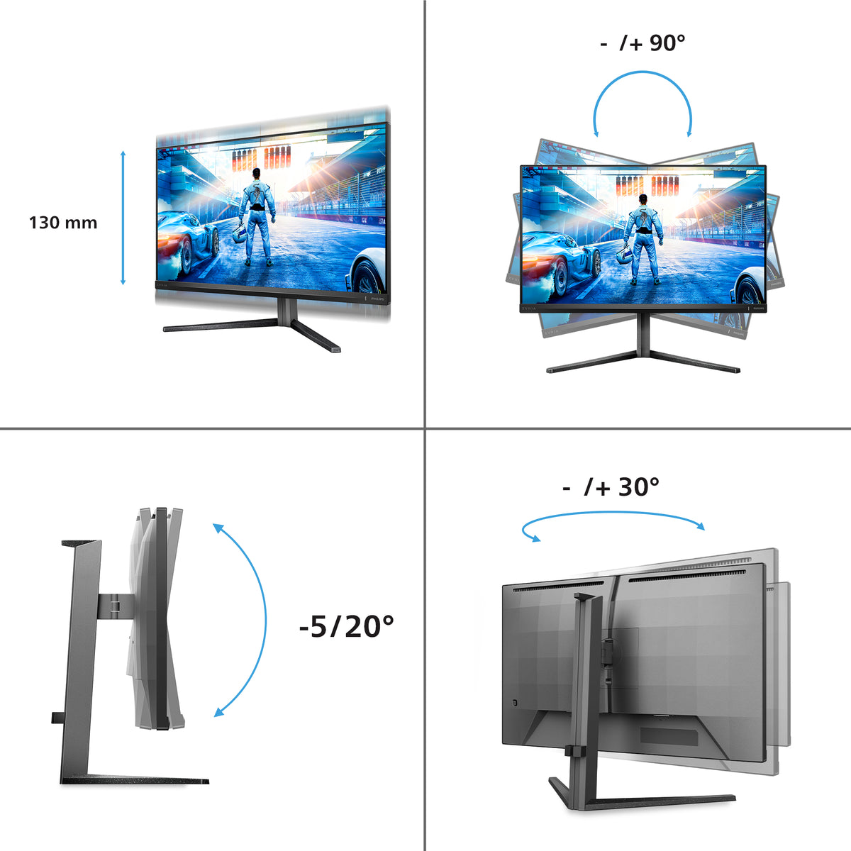 Philips Evnia 5000 27M2N5500/00 Computerbildschirm 68,6 cm (27") 2560 x 1440 Pixel Quad HD LCD Schwarz