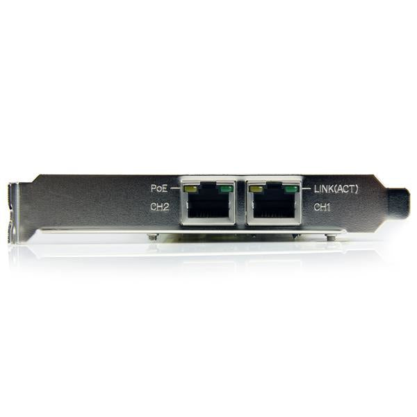 StarTech.com Dual Port PCI Express Gigabit Netzwerkkarte - PCIe PoE/PSE NIC Server Adapter