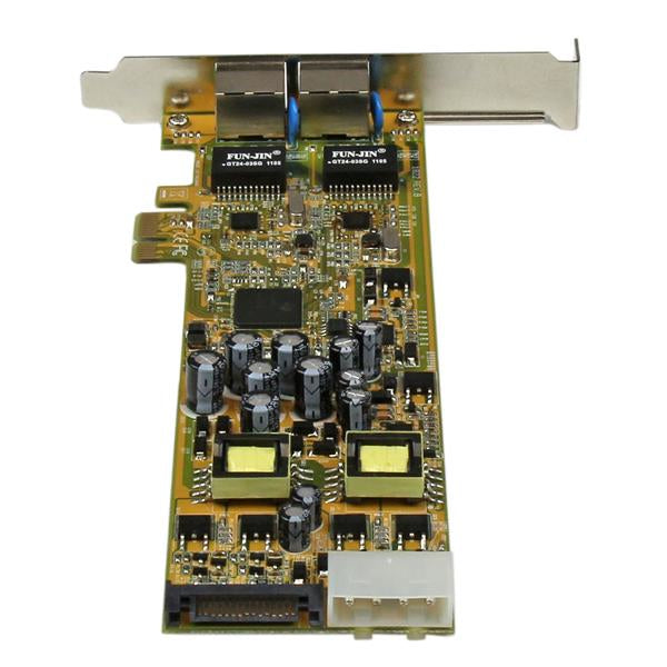 StarTech.com Dual Port PCI Express Gigabit Netzwerkkarte - PCIe PoE/PSE NIC Server Adapter