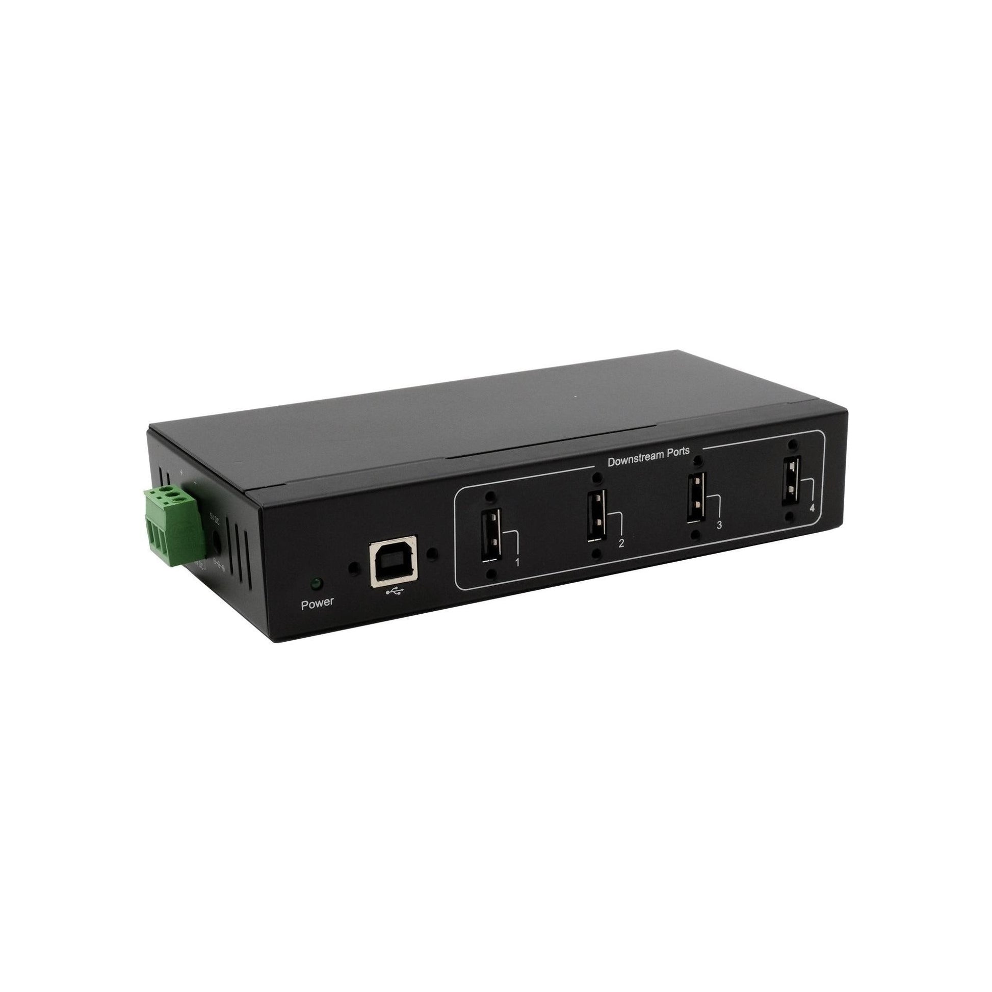 Exsys 4Port USB 2.0 Metall HUB, Tisch, Wand