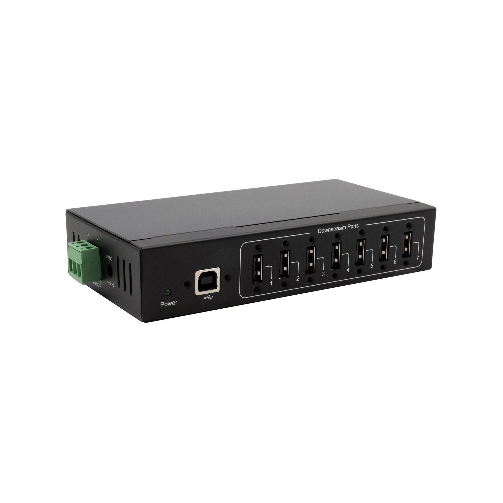 Exsys 7-Port USB 2.0 HUB für Tisch, Wand