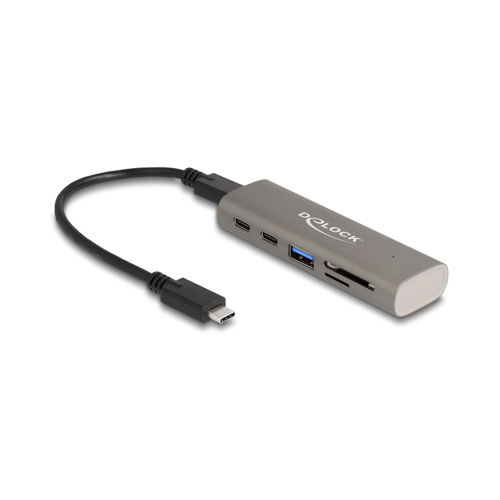 Delock 3 Port USB 10 Gbps Hub ink. SD