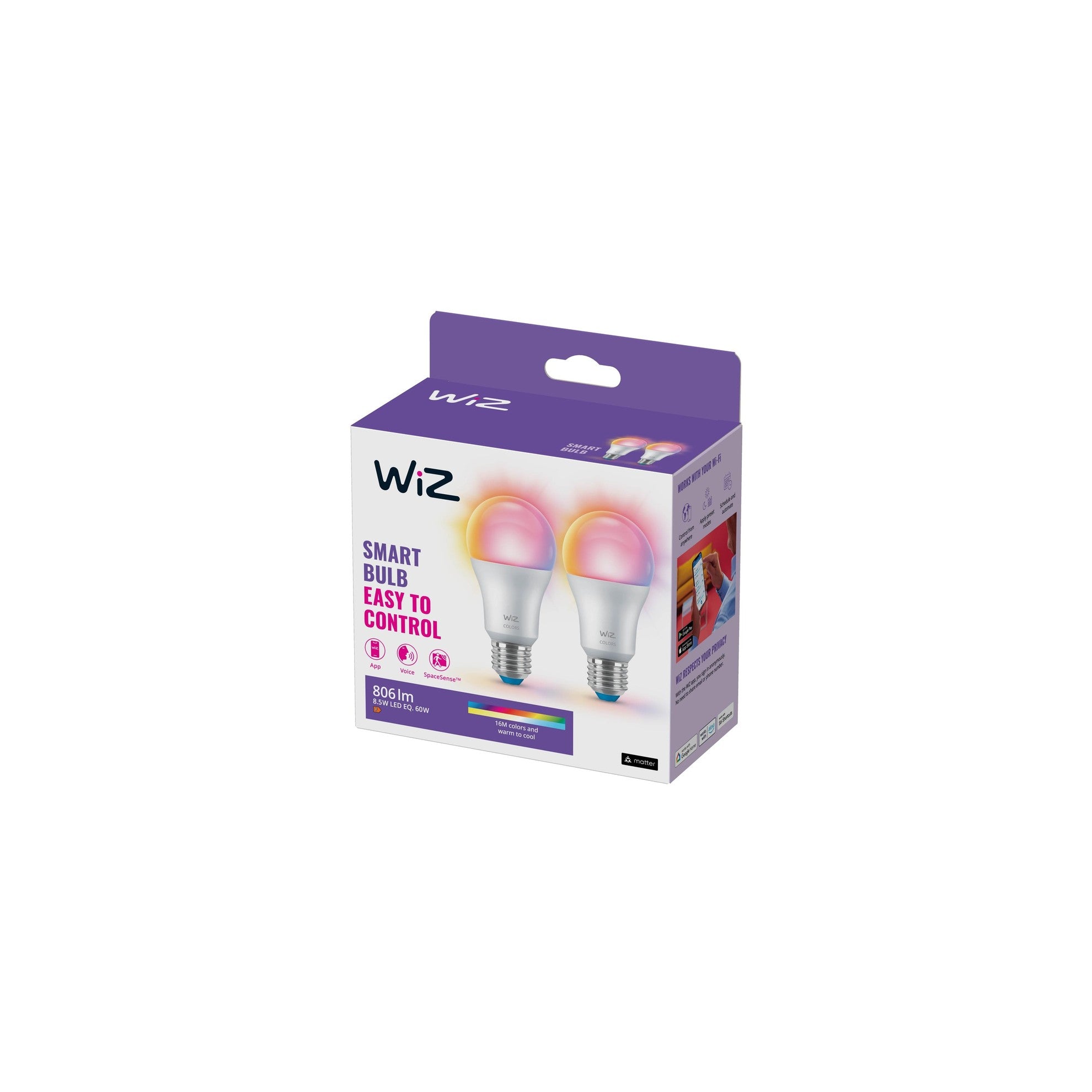 WiZ Leuchtmitte White & Color A60